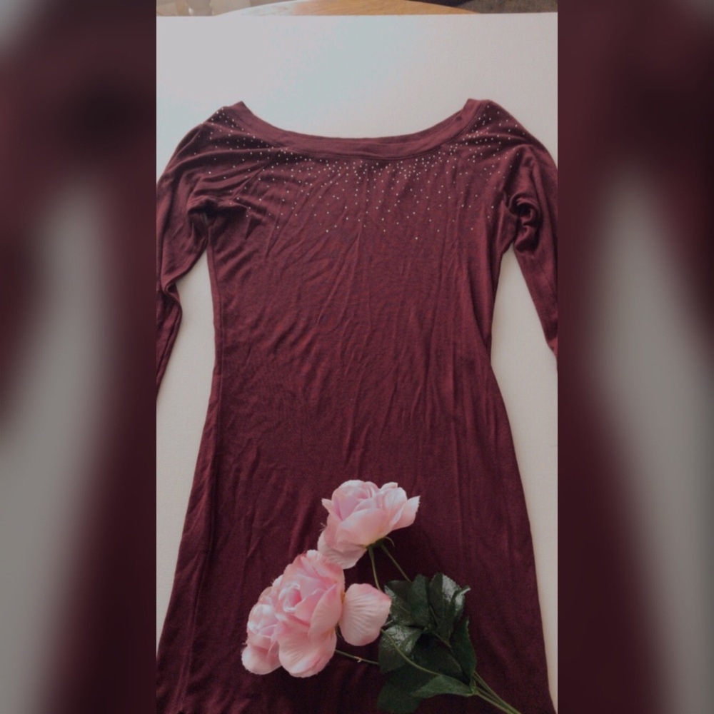 Burgundy tee